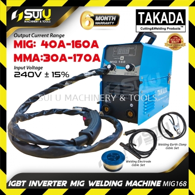 TAKADA MIG168 / MIG-168 / MIG 168 IGBT Inverter MIG Welding Machine