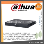 DAHUA 32 Channel 1U 2HDDs WizSense Network Video Recorder Up to 24MP AI disabled 384 Mbps incoming 384 Mbps recording and 384 Mbps outgoing NVR5232-EI