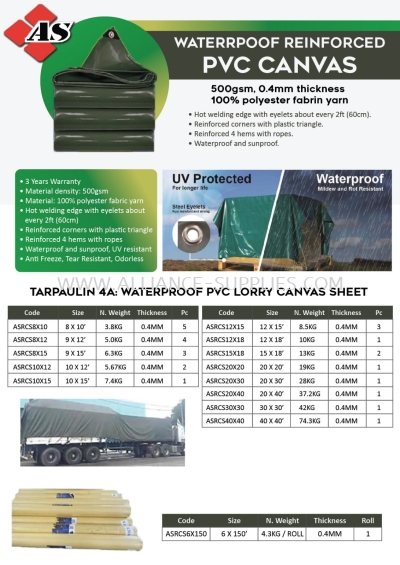 Waterproof Reinforced PVC Lorry Canvas / Tarpaulin 