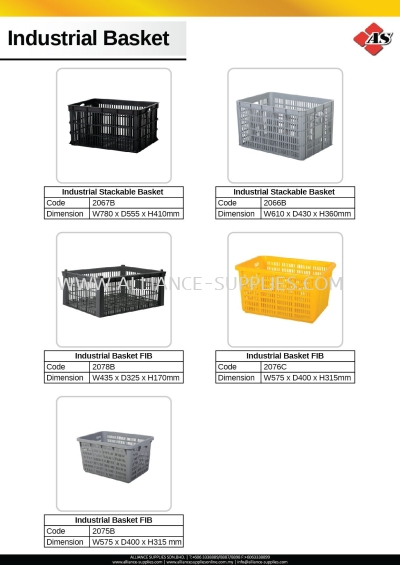 Industrial Stackable Basket / Industrial Basket FIB