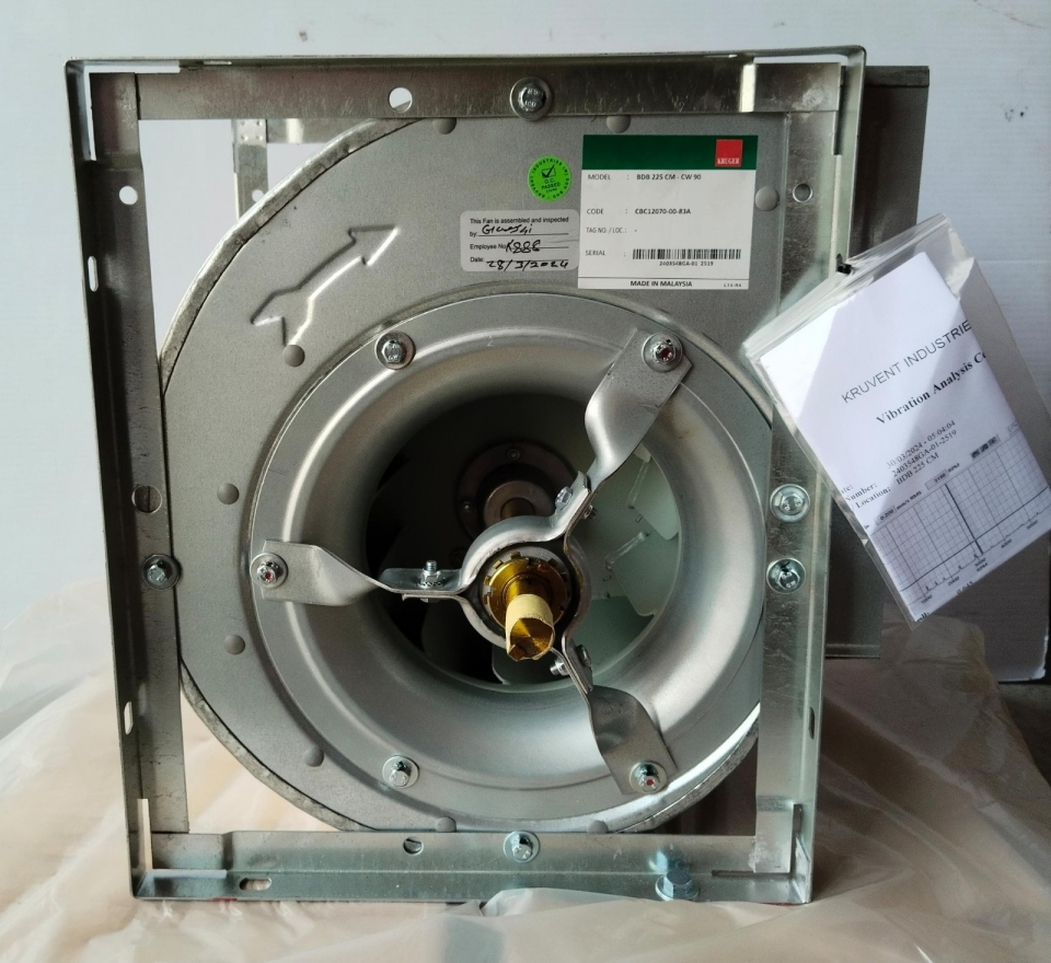 KRUGER BARE FAN OF BDB 225CM D20 CW90 (BLOWER+CASING) - (2403548GA-01)