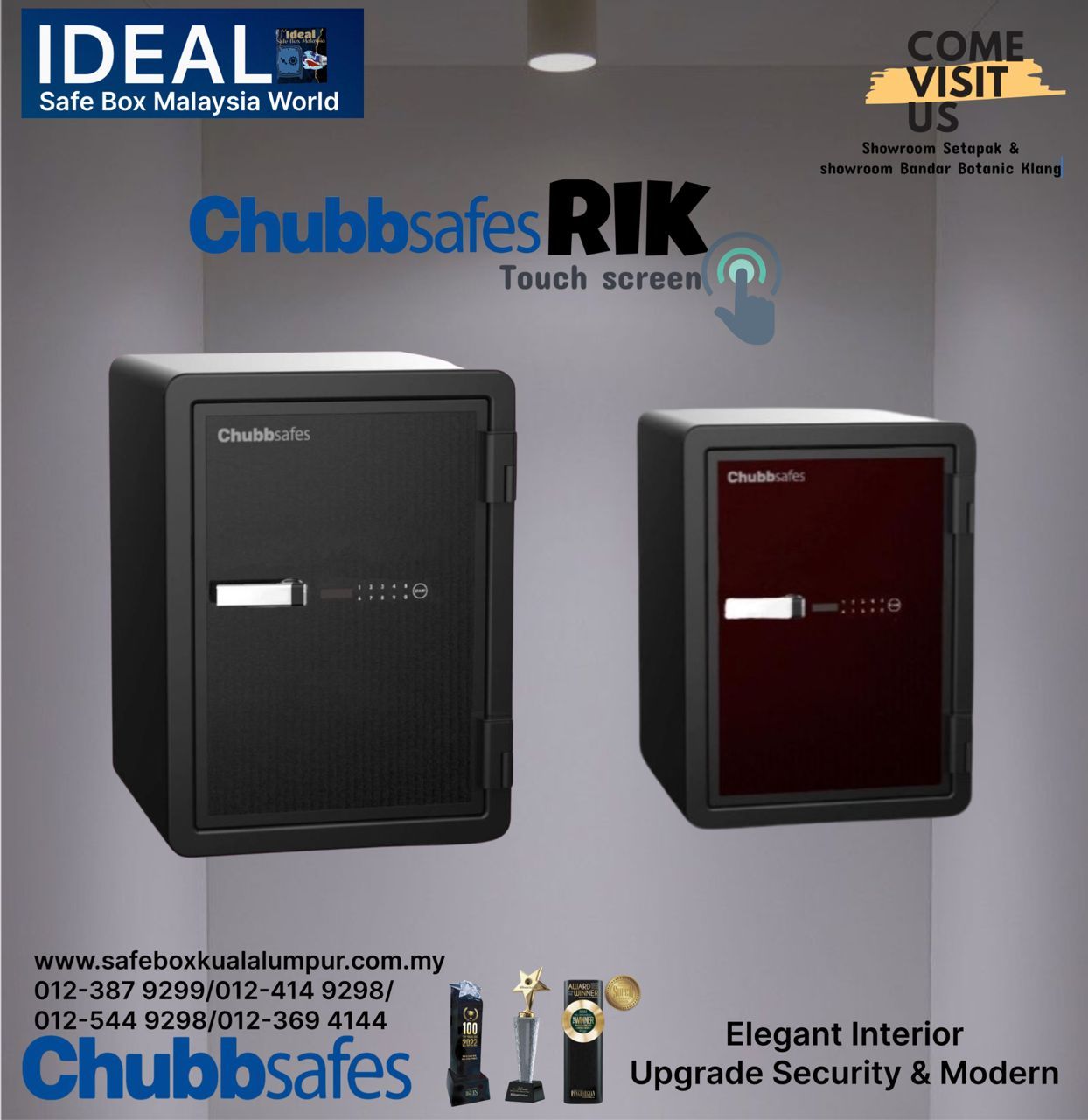 Chubbsafes Rik  Chubbsafes Touch Screen & Chubbsafes Digital lock  & Chubb Rik Safes Box 
