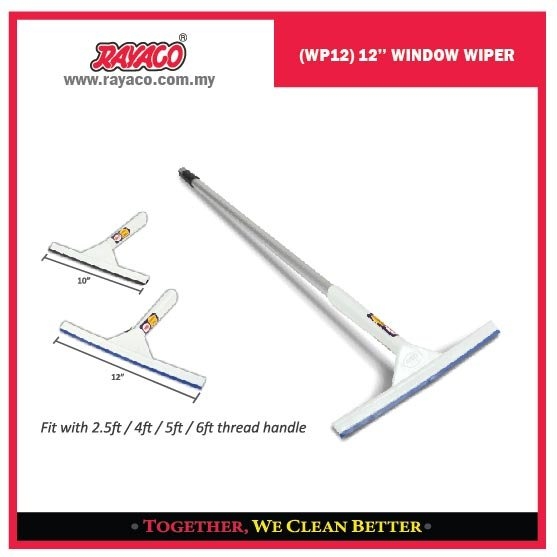 (WP12) 12'' WINDOW WIPER Wiper & Rake Series