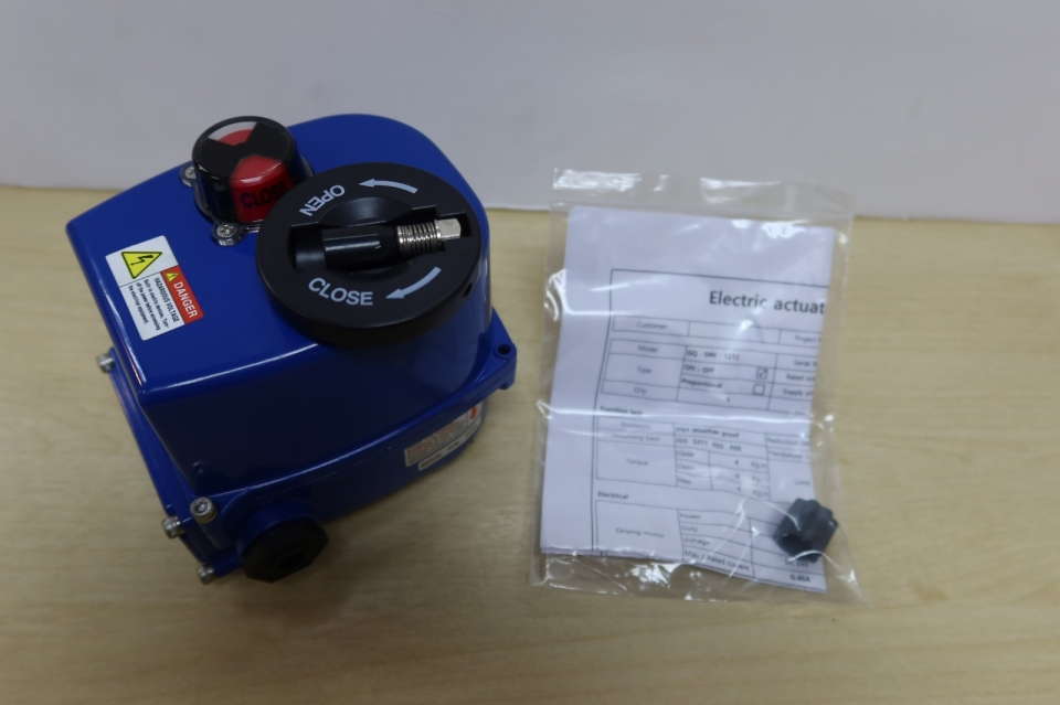 AUTOMA GINICE GQ-04N-1212 ELECTRIC ACTUATOR (ON/OFF) (AC/DC 24V 50/60HZ) (0.45A) (TORQUE:4 KG.M)