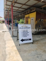 Car Wash A-Stand Signage Maker At Sungai Buloh Batu Caves Selayang Jenjarom PJ Kuala Lumpur 