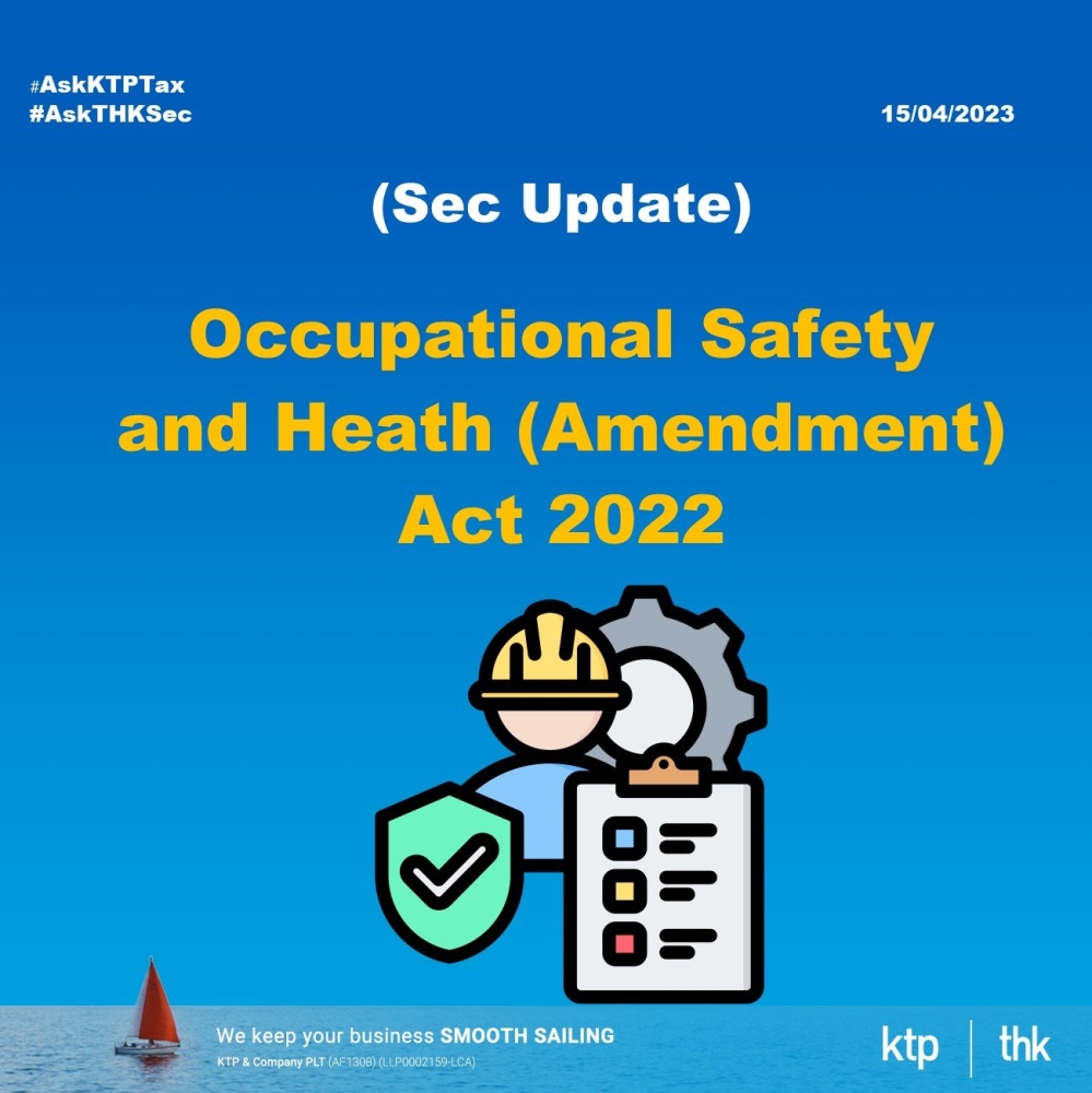 (Sec Update) The Amended Occupational Safety and Health Act
