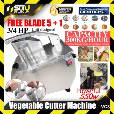 ORIMAS VC3 3/4HP Vegetable Cutting Machine for cutting Vegetables 550W