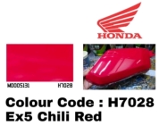 HONDA H7028 CHILI RED EX5 MOTORBIKE PAINT / Touch Up Paint / DIY Aerosol Cat Spray Tin