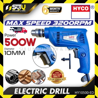 HYCO HY10500-ED 10MM Electric Drill / Gerudi Elektrik 500W