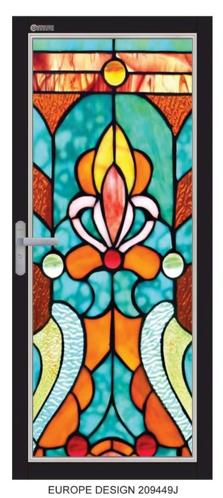 Stained Glass Art : 209449J Stained Glass Art : 209449J Stained Glass Aluminium Door Aluminium Door Choose Sample / Pattern Chart