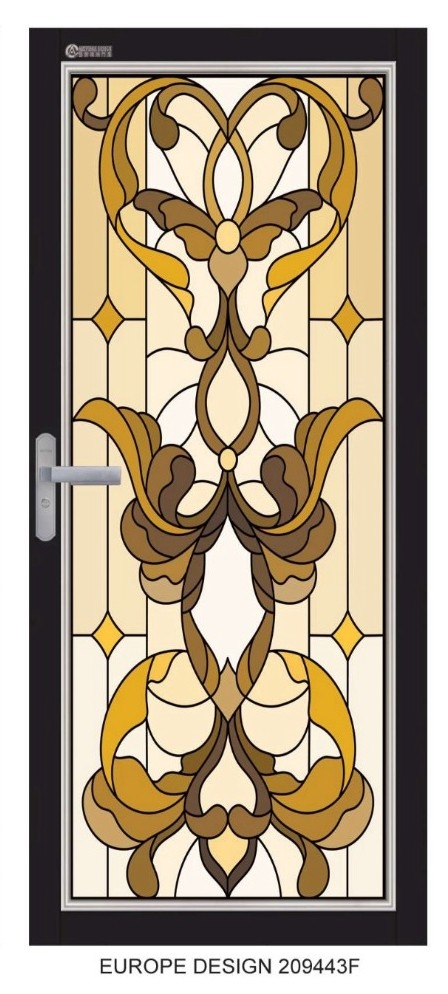 Stained Glass Art : 209443F Stained Glass Art : 209443F Stained Glass Aluminium Door Aluminium Door Choose Sample / Pattern Chart