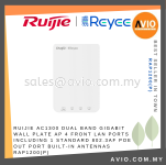 RUIJIE AC1300 Dual Band gigabit wall plate AP 4 front LAN ports including 1 standard 802.3af PoE out