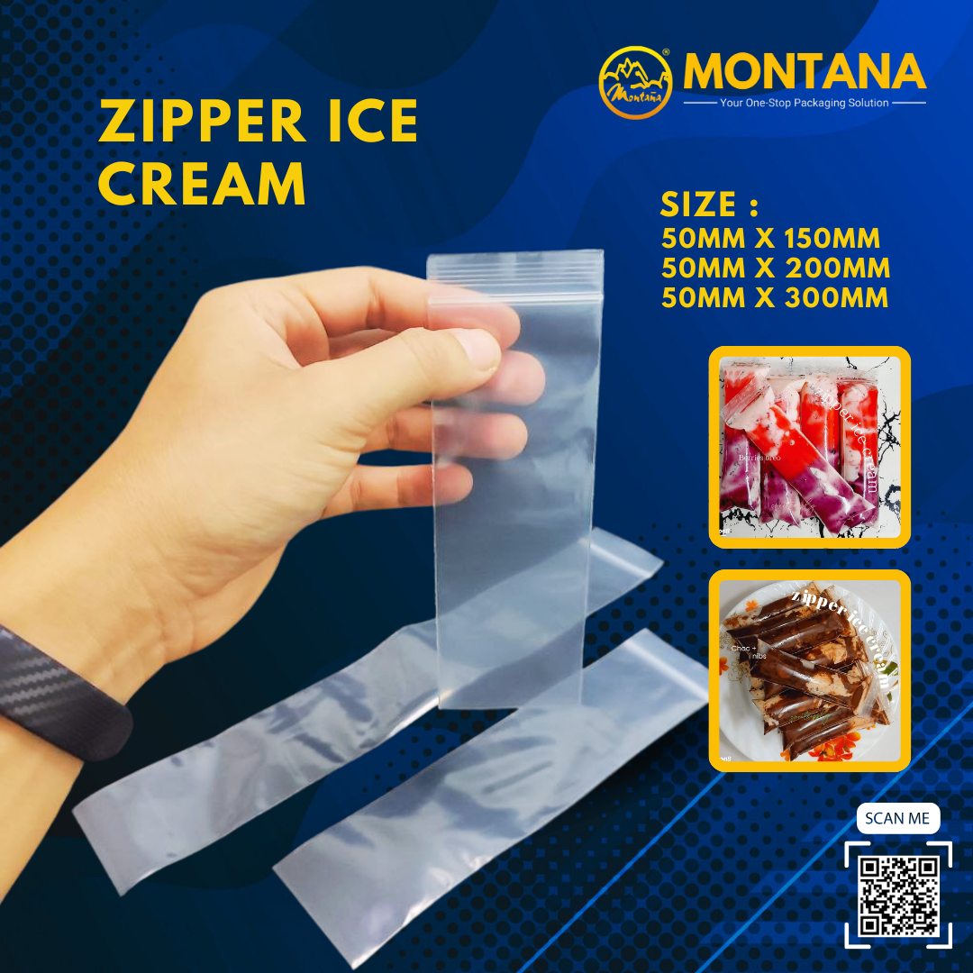 Viral Zipper Ice Cream Bag / Viral Jelly Ball Ziplock Bag