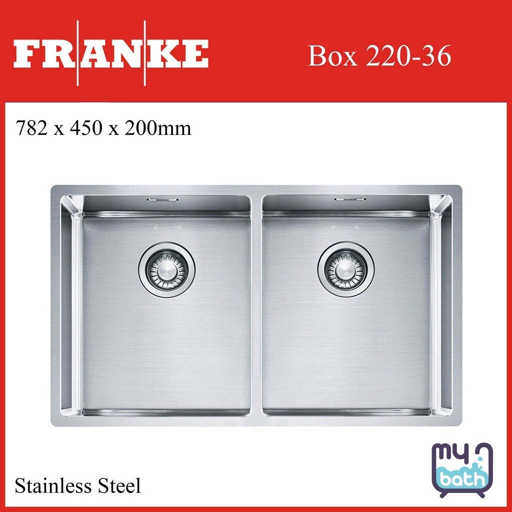 Franke Box 220-36 1 Big 1 Small Bowl Undermount Stainless Steel Kitchen Sink with Waste ׸/ϴ ˮ/ϴ ѡ/ƷĿ¼