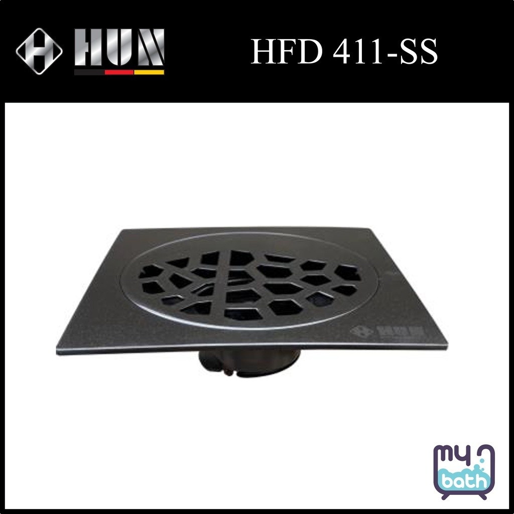 HUN HFD 411-SS ( Titanium ) Bathroom Floor Drain Bathroom / Washroom Choose Sample / Pattern Chart