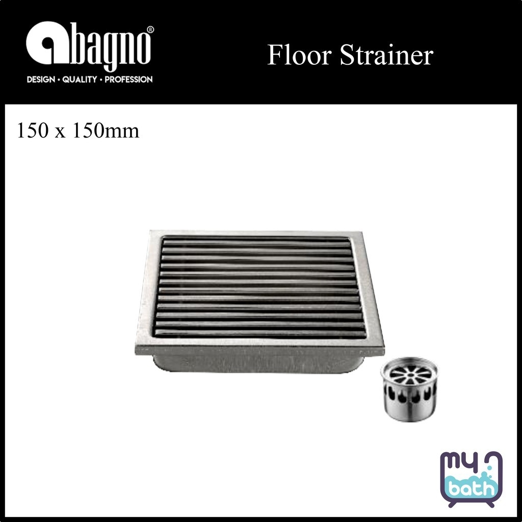 Abagno FD-5266-SS 150 x 150mm Bathroom Floor Drain Bathroom / Washroom Choose Sample / Pattern Chart