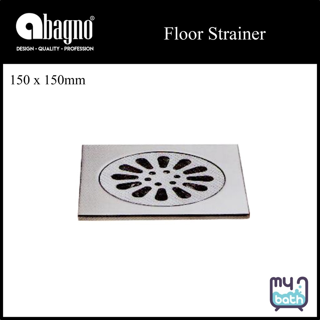 Abagno FG-2166SS 150 x 150mm Bathroom Floor Drain Bathroom / Washroom Choose Sample / Pattern Chart