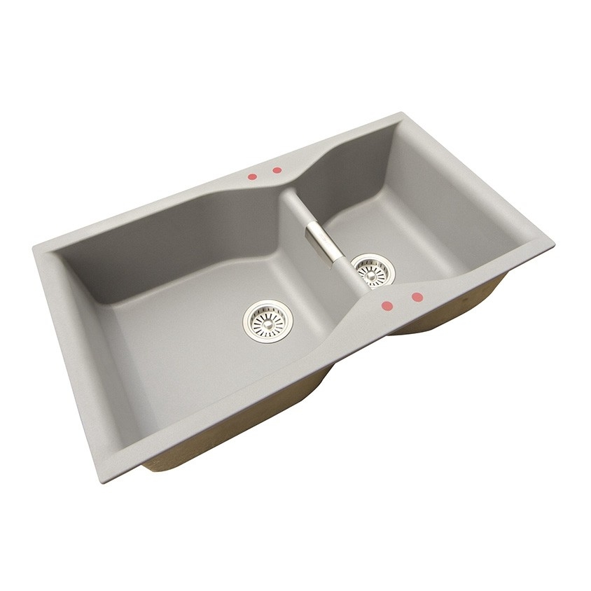 Granite Sink - GKS9050 METALIC GREY Granite Kitchen Sink Kitchen Sink Choose Sample / Pattern Chart