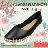 SPEEDY RHINO Plussize Ladies Comfort Flat Shoes -SR-530178(B)-33- BLACK Colour Plus Size Shoes