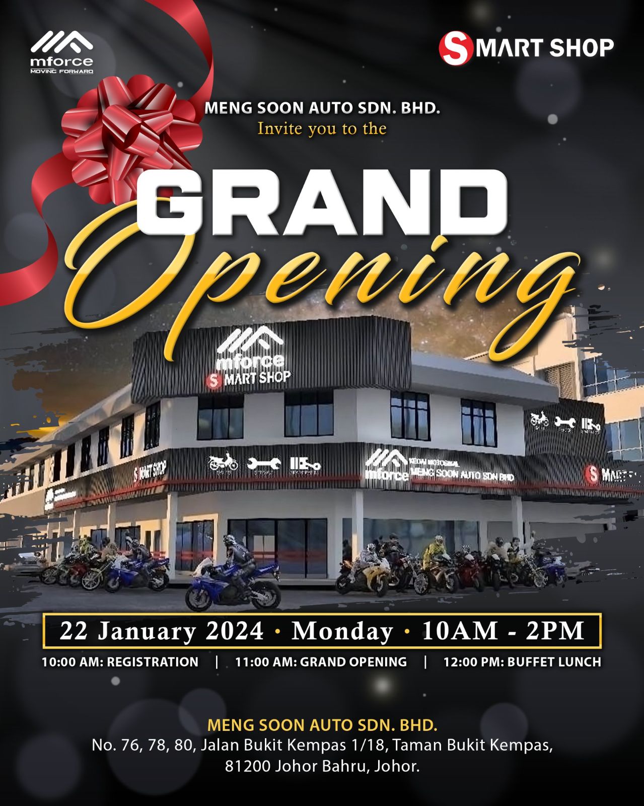 Grand Opening Mforce Smart Shop-Meng Soon Auto
