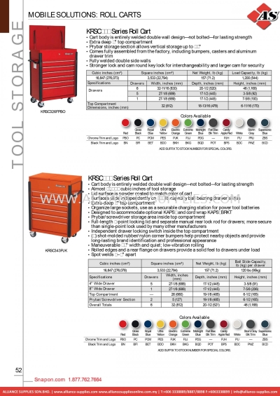 SNAP-ON Mobile Solutions: Roll Carts