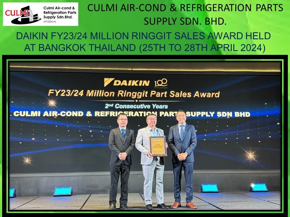 DAIKIN FY23/24 MILLION RINGGIT SALES AWARD HELD AT BANGKOK THAILAND (25TH TO 28TH APRIL 2024)