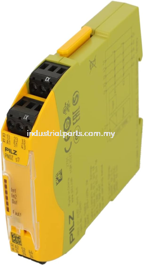 PILZ 750107 Safety Relay, 24 VDC, 4PST-NO, PNOZ s7 Pilz Relay, Sensor ...