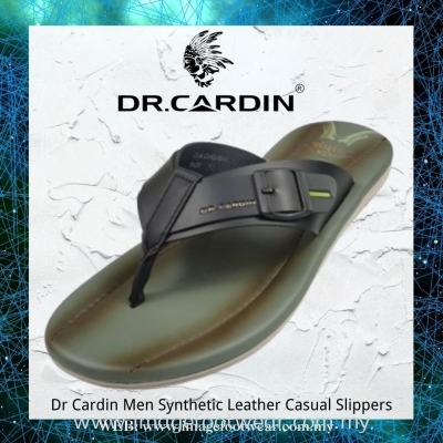 Dr Cardin Extra Size Men Casual Faux Leather Sandal-DC-8091-BLACK Colour