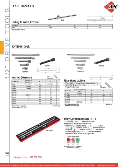 SNAP-ON Drive Handles / Extensions