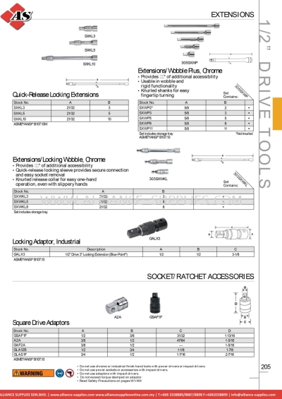 SNAP-ON Extensions / Socket/ratchet Accessories 