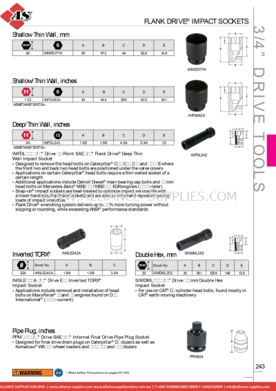 SNAP-ON Flank Drive® Impact Sockets