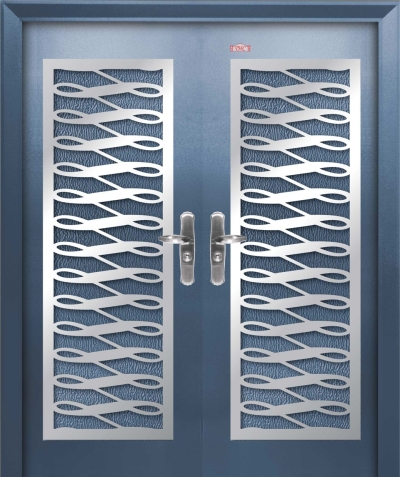 Blue Security Door - AP6-SS84