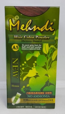 MEHNDI-HAIR COLOR POWDER-A5 DEEP RED
