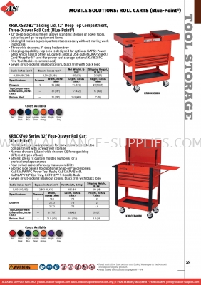 SNAP-ON Mobile Solutions: Roll Carts (Blue-point®)