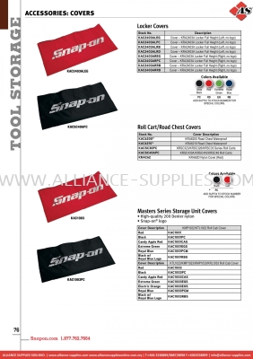 SNAP-ON Accessories: Covers