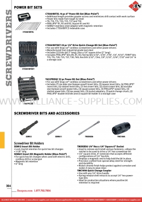 SNAP-ON Power Bit Sets / Screwdriver Bits And Accessories