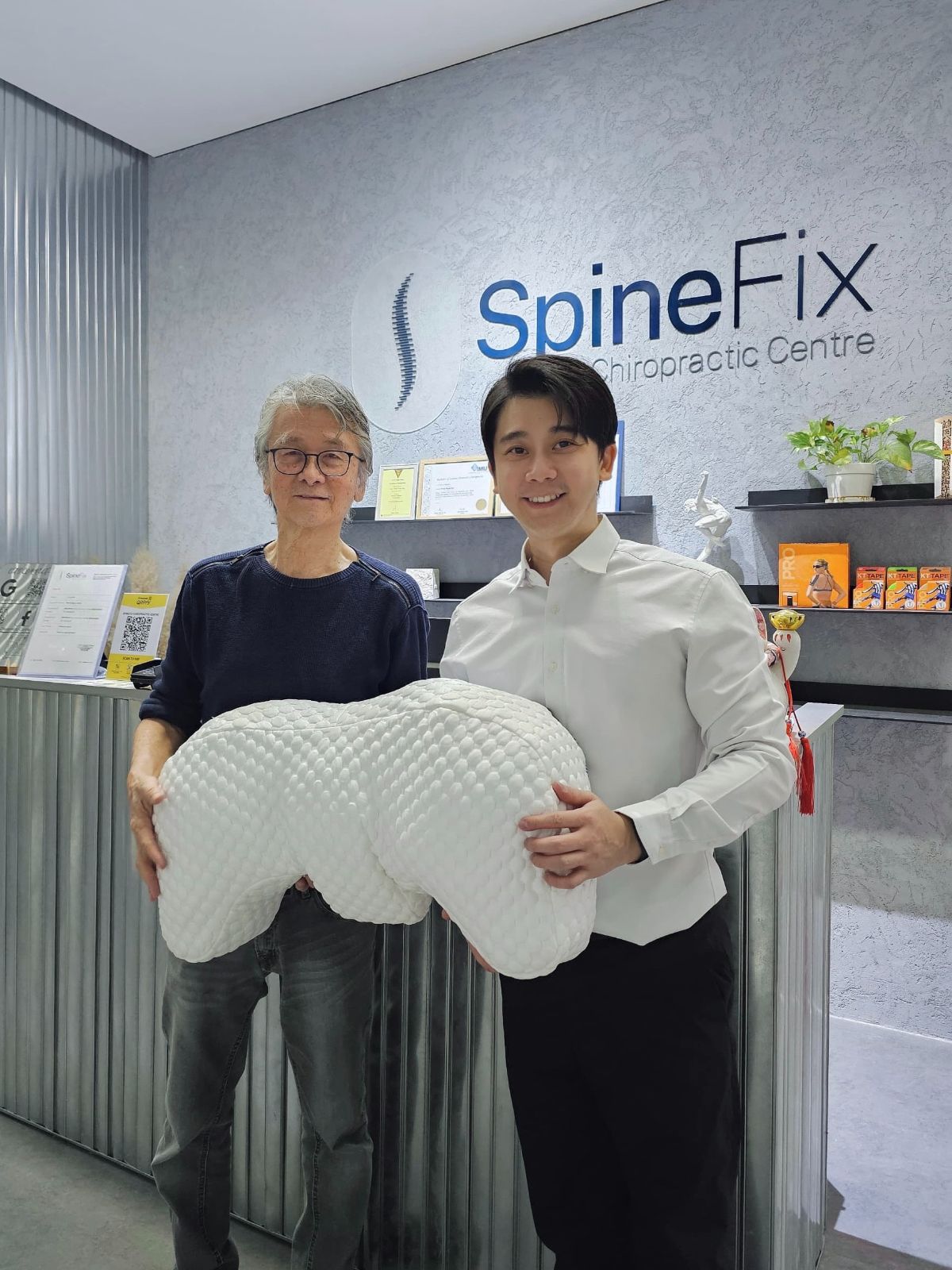 SpineFix collaboration with MPillow company