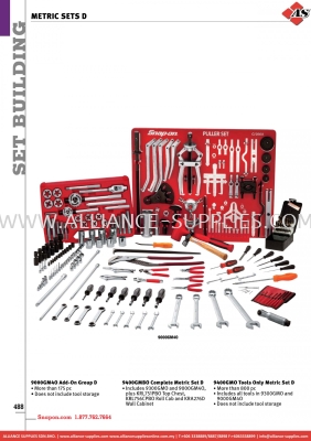 SNAP-ON Metric Sets D