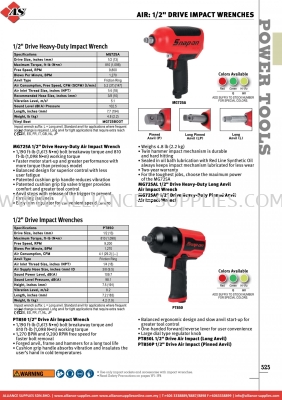 SNAP-ON Air: 1/2" Drive Impact Wrenches