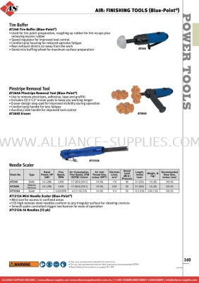 SNAP-ON Air: Finishing Tools (Blue-point®)