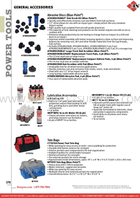 SNAP-ON Abrasive Discs (Blue-Point®) / Lubrication Accessories / Tote Bags