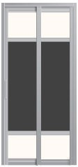 SD-8041 SD-8041 Toilet Aluminium Door Aluminium Door Choose Sample / Pattern Chart