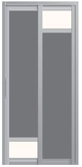 SD-8051 SD-8051 Toilet Aluminium Door Aluminium Door Choose Sample / Pattern Chart