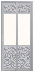 SD-8032 SD-8032 Toilet Aluminium Door Aluminium Door Choose Sample / Pattern Chart