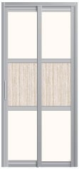 SD-8016 SD-8016 Toilet Aluminium Door Aluminium Door Choose Sample / Pattern Chart