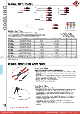SNAP-ON Soft Grip Hose Picks / Remote Hose Clamp Pliers