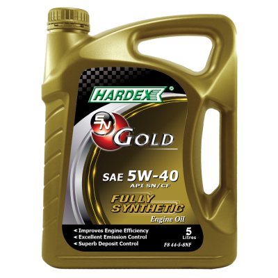 HARDEX SN GOLD FULLY SYNTHETIC ENGINE OIL SERIES SAE 5W-40