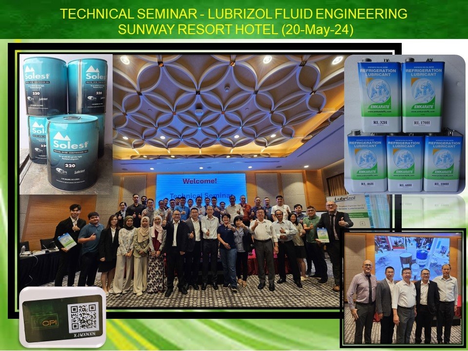 TECHNICAL SEMINAR - LUBRIZOL FLUID ENGINEERING AT SUNWAY RESORT HOTEL ON 20-5-2024