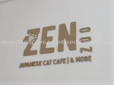 Cafe Indoor PVC Cut Out 3D Lettering Signage At Kuala Lumpur Klang Subang Kepong Damansara Jenjarom Cheras Batu Caves Selayang 