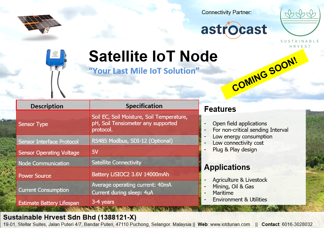Coming Soon! Satellite IoT
